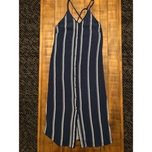 L.A. Hearts royal blue and white striped dress